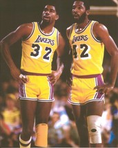 Magic Johnson &amp; James Worthy 8X10 Photo Los Angeles Lakers La Basketball Nba - £3.93 GBP