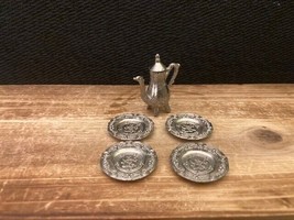 Vintage Miniature Silver Set Lot of Dollhouse Collectibles - £10.08 GBP