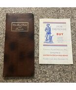 War Bond Wallet and Register Leather &amp; Payroll Deduction Pacific Car &amp; F... - $366.69 MXN