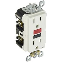 Leviton R72-GFNT1-0RW Co. TV207149 15A WHT DPLX Receptacle, White - $29.17