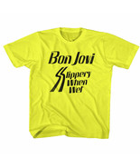 Bon Jovi Slippery When Wet Album Kids T Shirt Rock Band Boys Girl Baby Y... - £18.56 GBP