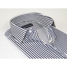 Men's Dress Shirt ENZO PARK Turkey 100% Cotton Breathable Enzo10 Black Stripe image 2