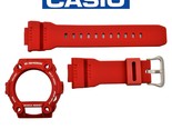 Genuine Casio G-Shock Original G-7900A-4 Watch band &amp; Bezel Rubber Set Red - £75.34 GBP