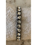 Cache Bracelet New Stretch Round Rhinestone Square Metal Links $48 NWT - $26.25 CAD