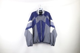 Vintage 90s Streetwear Mens Large Striped Color Block Lined Windbreaker ... - $831.34 MXN