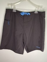 Patagonia Board Short Swim Trunks Gray Tie Lace Up Closure Pockets Mens Size 38 - £19.52 GBP