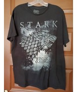 Game Of Thrones STARK BANNER WINTER IS COMING T-Shirt  Official Large - £10.12 GBP
