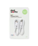 Dealworthy USB-C to USB-C Charging Cable 3ft White 2pk Male-To-Male Conn... - €8,35 EUR Dealworthy USB-C to USB-C Charging Cable 3ft White 2pk Male-To-Male Conn... - €8,35 EUR
