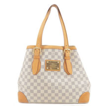 Authentic Louis Vuitton Damier Azur Hampstead MM Hand Bag N51206 Used F/S - £1,274.91 GBP