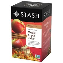 NEW Stash Tea Maple Apple Cider Caffeine Free Herbal 18 Tea Bags - £8.11 GBP