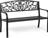 Garden Bench Patio Bench For Outdoor Use Metal Porch Work Entryway Steel... - $111.97