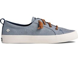 Sperry Women&#39;s Crest Vibe Two Tone Blue Chambray Sneaker STS85707 Size 9.5 - £60.23 GBP