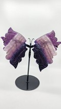 Exquisite Enormous Purple Fluorite Butterfly Wings Statement Piece - £102.86 GBP