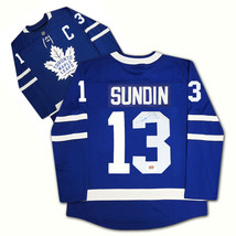 Mats Sundin Autographed Blue Toronto Maple Leafs Jersey - £308.51 GBP