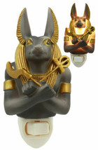 Ancient Egyptian God of the Underworld Anubis Wall Plug In LED Night Light Decor - £16.71 GBP
