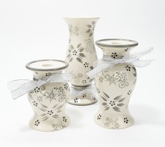 Temp-tations Set of 3 Reversible Candle Holders and Vases - £152.54 GBP