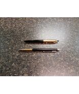 Vtg Papermate Black Gold Two 2 Heart Pen Set - $29.69