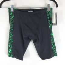 TYR Mens Jammer Swimwear Bottoms Shorts Drawstring Warp Speed Green Blac... - £18.82 GBP