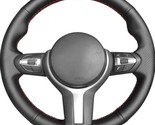 For BMW F80 M3 DIY Black Textured PU Leather w Red Thread Steering Wheel... - $31.47