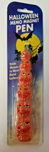Vintage Halloween Memo Magnet Pen Stacked Pumpkins Vintage New Sealed U170 - £11.78 GBP