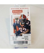 Syracuse Football Western Michigan Ticket Game 2 Stub 9/21/19 Military D... - £11.63 GBP