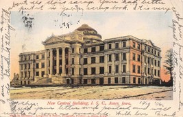 Ames Ia~New Central BUILDING-IOWA State UNIV-LONGHRAN-BAUER Photo Postcard 1906 - £4.50 GBP