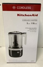 NEW KitchenAid KFCB519OB 5 Cup Onyx Black Cordless Rechargeable Chopper - £51.94 GBP