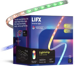 Wi-Fi Smart Led Light Strip, 80&quot; Kit, Lifx Lightstrip Color Zones,, And ... - $116.96