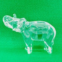 Baccarat France Crystal Elephant Figurine Turned up Trunk 4&quot; Excellent C... - £59.48 GBP