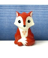 FAB Starpoint NY Brown &amp; White Fox 9&quot; Ceramic Coin Piggy Bank with Stopper - £18.68 GBP
