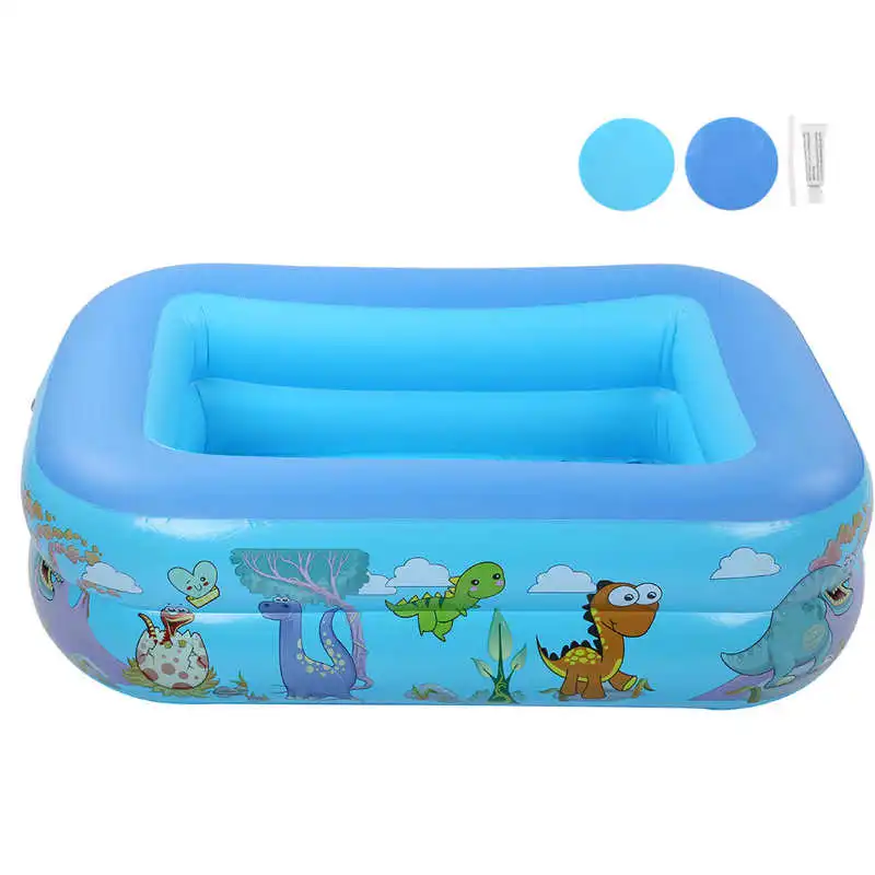 1.2M Cartoon Inflatable Swimming Pool Large Size Summer Water Playing Bathtub - £41.49 GBP