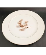 KYOTO Pine Cone 10&quot; Dinner Plate 8045 Gold Trim    Bulk Discounts - $16.00