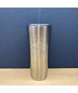 STARBUCKS Summer 2020 STAINLESS STEEL TUMBLER 24 oz SILVER SIREN Clear Lid - $24.75
