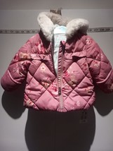 George Brand New Upto 3 Month Pink Puffer Coat With Fur Hood Express Shi... - £12.42 GBP