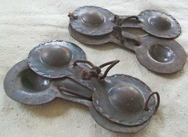 Fair Trade Set: Pair of Morrocan XL Gnawa Traditional Iron Castanets - 29cm - £41.77 GBP