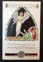 May Christmastide Your Joy Increase   Angel and Shepherds Whitney Christ... - $8.50
