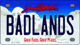 Badlands South Dakota Novelty Mini Metal License Plate Tag - £11.76 GBP
