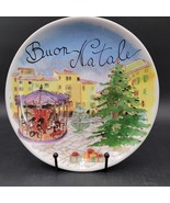 Rare Buon Natale 2011 SUR LA TABLE Italian Piazza Christmas Holiday Plate(s) - $19.79