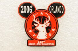 Jewelry Pin Fraternal Order Elks BPOE 2006 Orlando Grand Lodge Mickey Mouse - $9.89