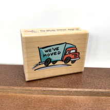 2000 Stampendous Wood Rubber Stamp E160 Moving Truck We&#39;ve Moved - Unused - £7.72 GBP