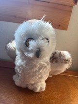 Wild Republic Plush Brown &amp; White Snowy OWL Stuffed Animal – 8 inches high x 8.5 - £8.88 GBP