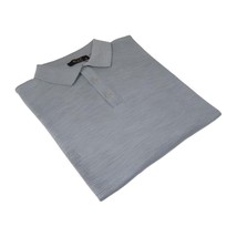 Mens PRINCELY Soft Merinos Wool Sweater Knits Light Weight Polo 1011-40 Lt Gray image 2