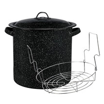 Granite-Ware 15.5 Qt. Water Bath Canner with Jar Rack, Black - $65.00