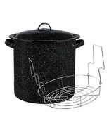 Granite-Ware 15.5 Qt. Water Bath Canner with Jar Rack, Black - £50.84 GBP