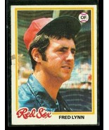 Vintage 1978 TOPPS Baseball Trading Card #320 FRED LYNN Boston Red Sox - £7.61 GBP