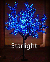 6.5ft LED Cherry Blossom Tree Outdoor Garden Pathway Holiday Light Weddi... - £325.77 GBP