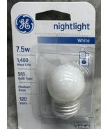 GE Specialty Nightlight Bulb S11, 7.5W Medium Base, White 120 Volts New - $451.81 MXN
