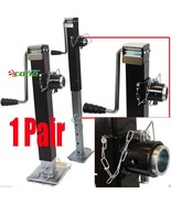 Lot TWO 8000LBS Hitch Mount Trailer Jack Sidewind Adjustable Tube Towing... - $208.49