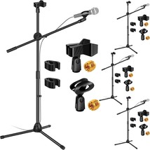 5Core 4 Pieces On-Stage Stands Short Mic Stand Amp Kick Drum Snare High Hat - £39.95 GBP