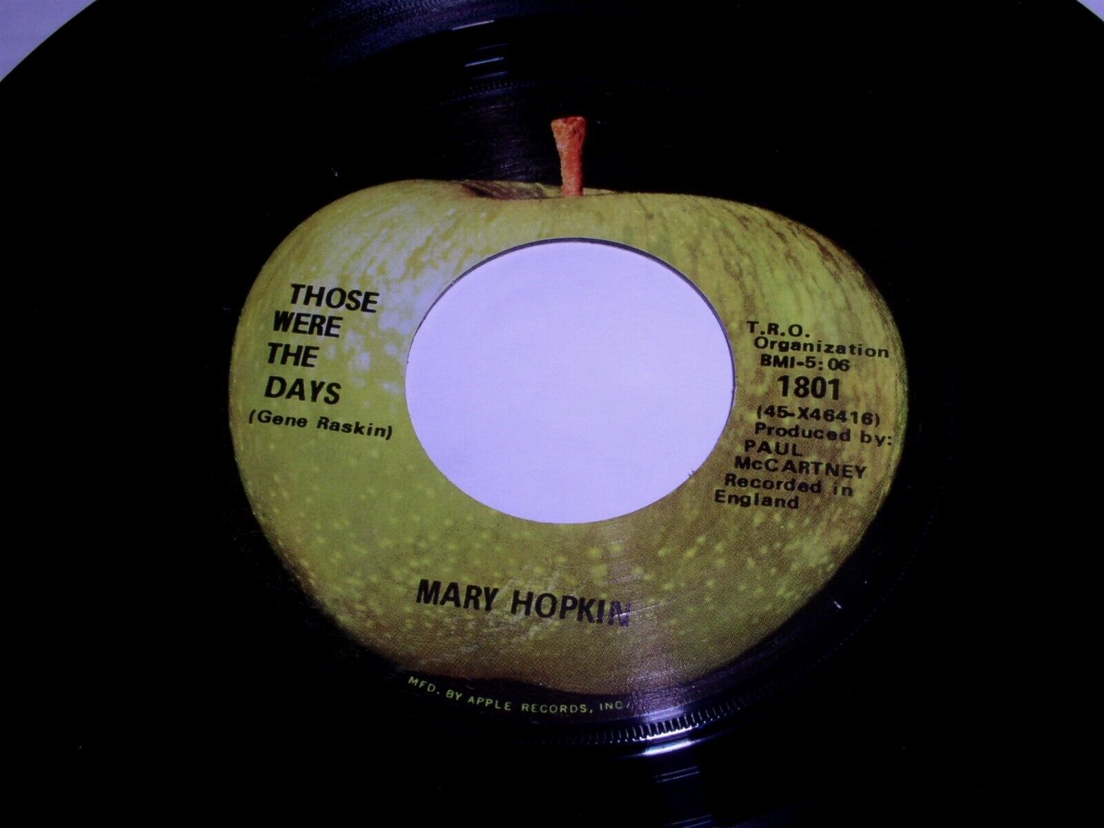 Mary Hopkin Those Were The Days Turn Turn Turn 45 Rpm Record Apple
